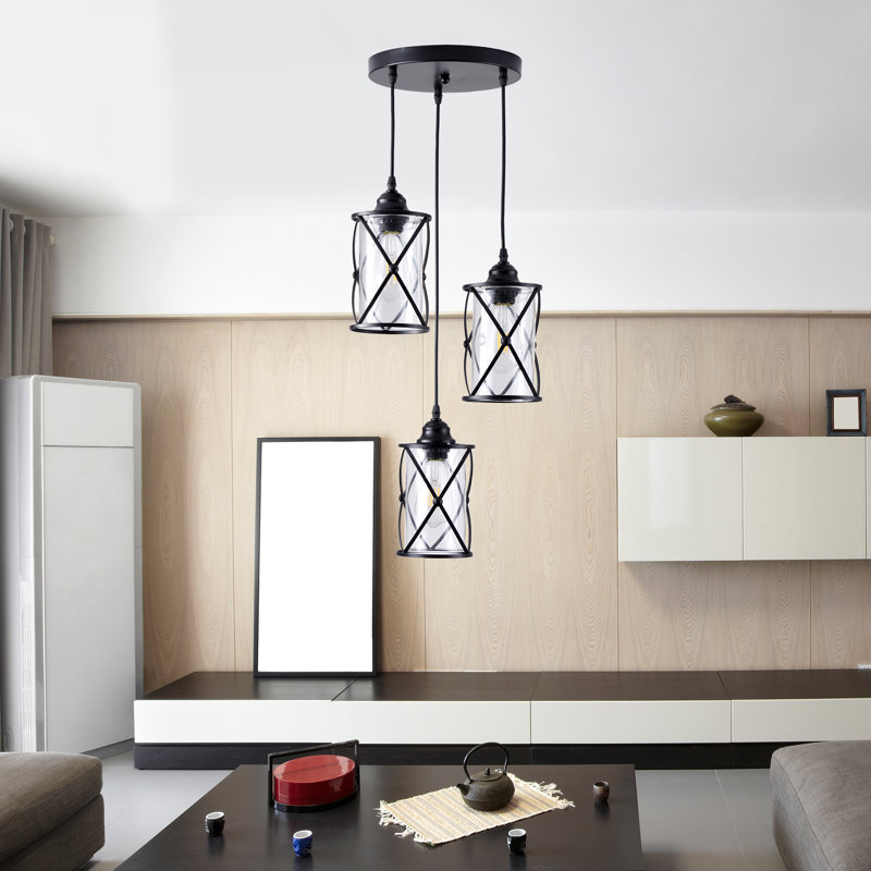 August Grove® Annelisse 3 Light Kitchen Island Cylinder Pendant Wayfair